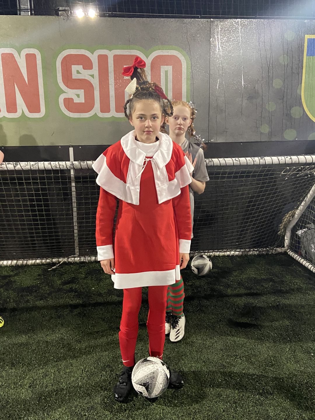 Customer photo review of Miss Santa Fleece Costume
