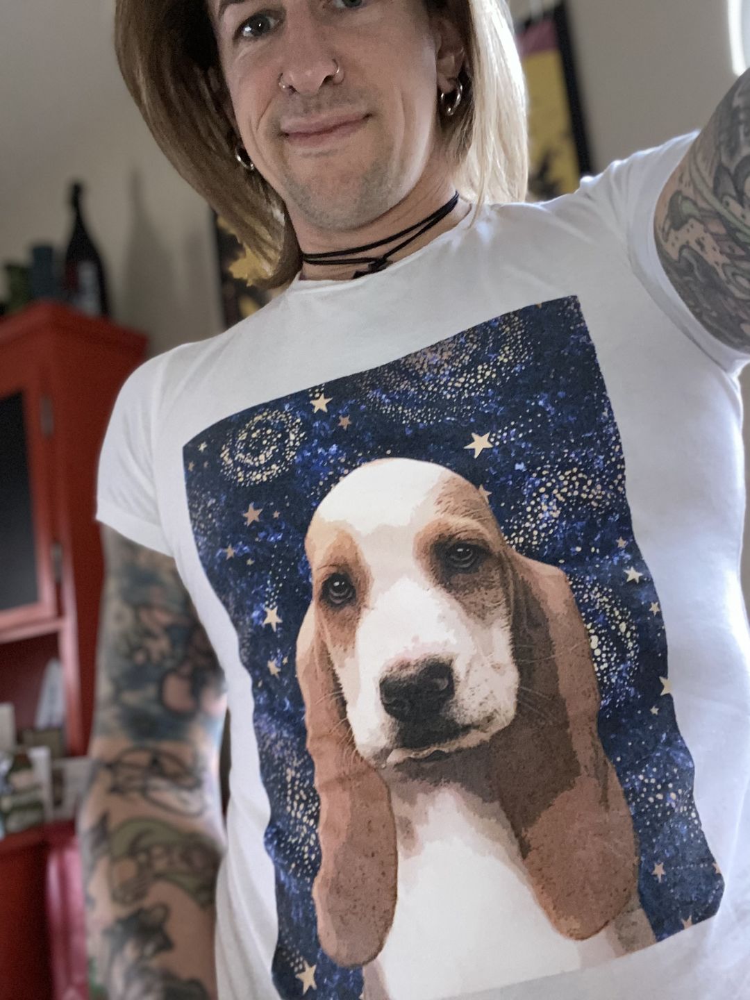 Customer photo review of Original Pet Pop Art Women's Crew