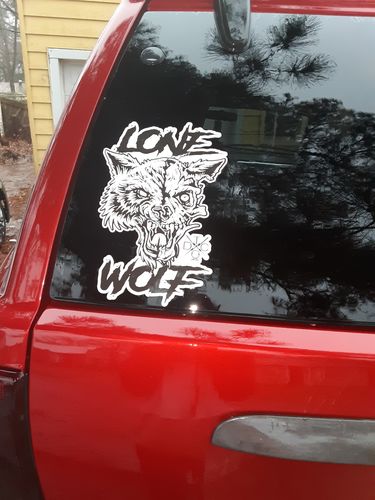 Customer photo review of 310 - Lone Wolf Decal