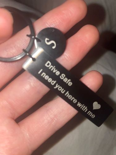 Customer photo review of Drive Safe Keychain