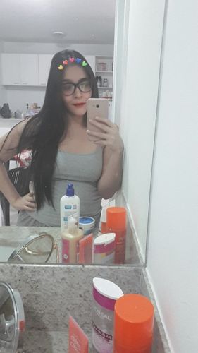 Customer photo review of Full Shine Clip in Extensions 100% Remy Human Hair 7 Pieces Off Black (#1B)