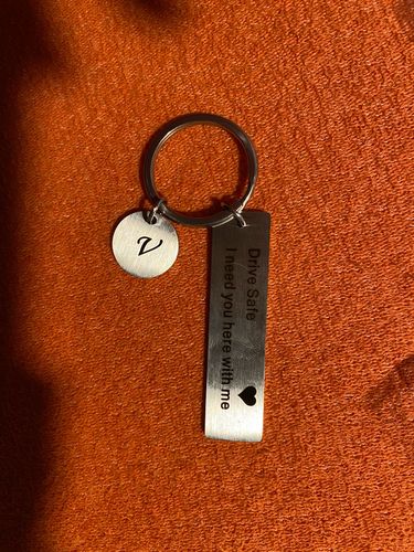 Customer photo review of Drive Safe Keychain