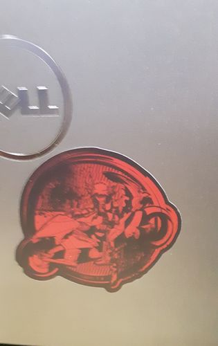 Customer photo review of Yusei & Duel Runner - 3" Decal Sticker