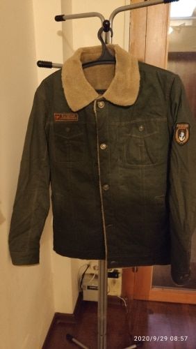 Customer photo review of Winter Bomber Jacket Men Air Force Pilot MA1 Jacket