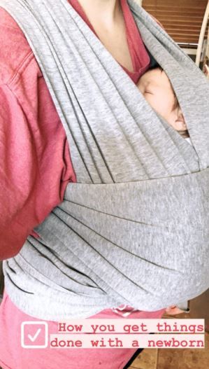 Customer photo review of Baby Wrap Carrier
