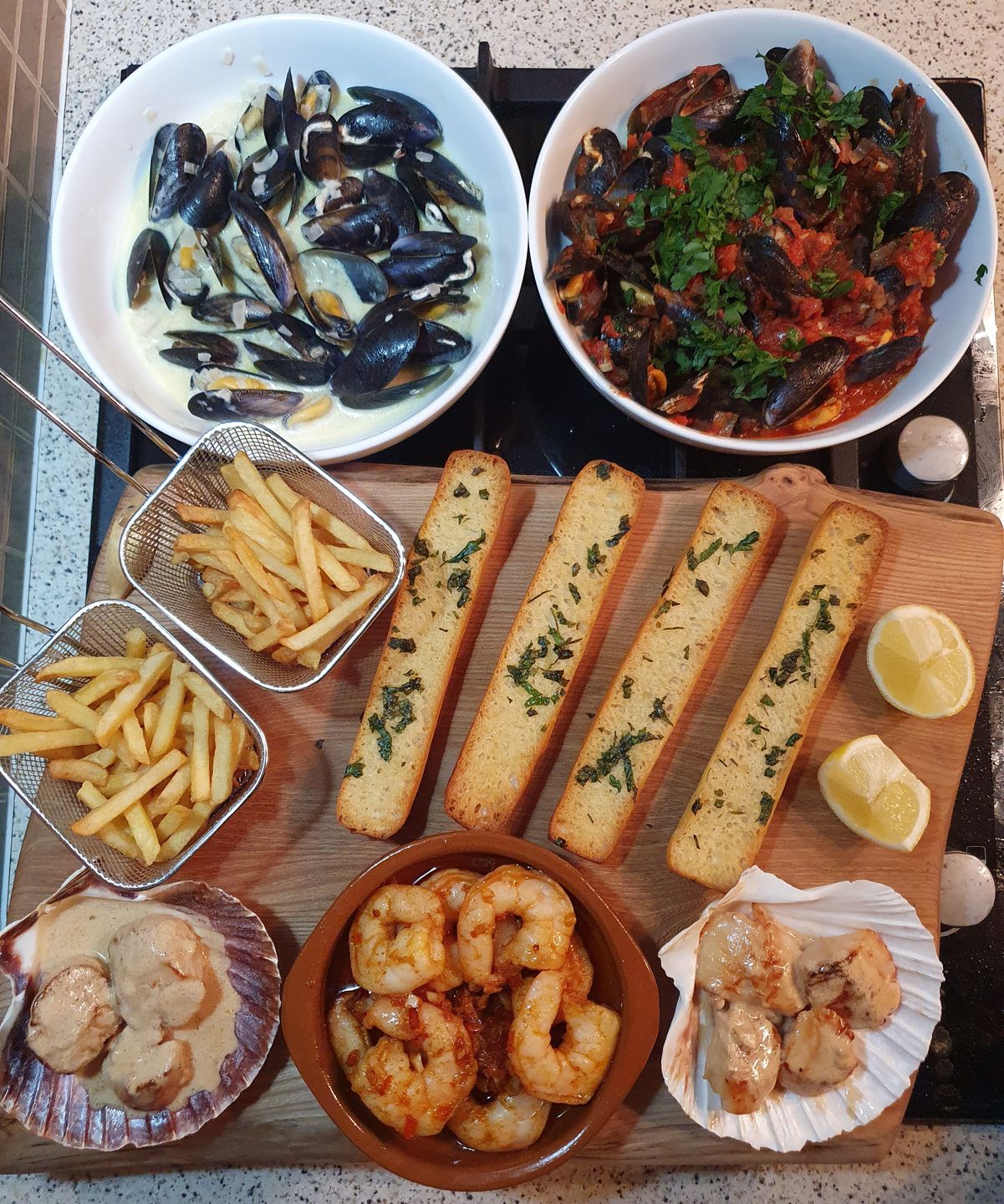 Customer photo review of Fresh Scottish Mussels (1kg)