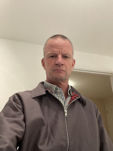 Customer photo review of Mens Classic Harrington Jacket - Grey