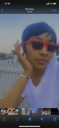 Customer photo review of Brazilian Pixie Wig - Straight