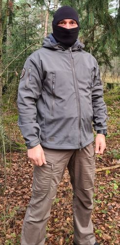 Customer photo review of Army Shark Skin Soft Shell Clothes Tactical Windproof Waterproof Jacket