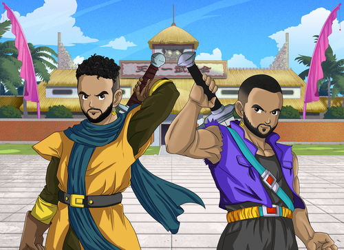 Customer photo review of Caricature cartoon dessinée à la main: En mode manga