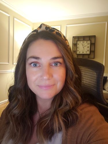 Customer photo review of SLIM SILK LEOPARD HEADBAND