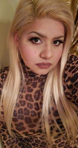 Customer photo review of Full Shine Seamless Clip in Extensions 100% Remy Human Hair 8 Pieces Blonde (#613)