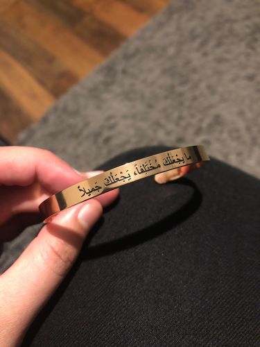 Customer photo review of "What makes you different, makes you beautiful" ‎Cuff