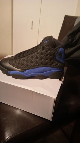 Customer photo review of Air Jordan 13 “Black Hyper Royal” Early Pairs