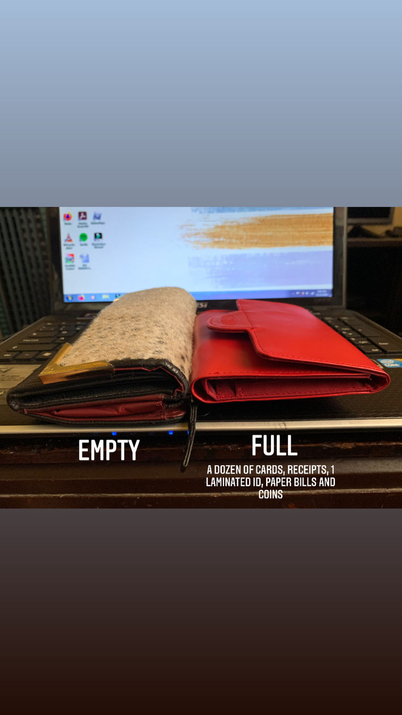 Customer photo review of Leather Trixie Cherry