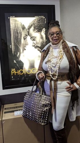 Customer photo review of Asymmetric Shearling Coat