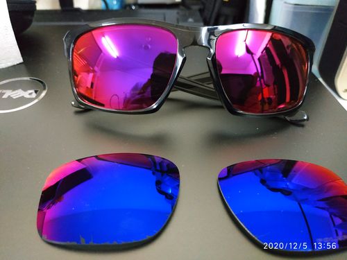 Customer photo review of MRY Replacement Lenses for Oakley Sliver