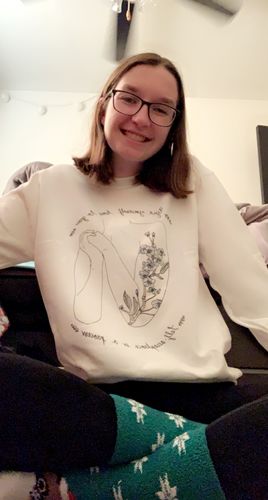 Customer photo review of Mystery Sweatshirt