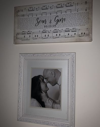 Customer photo review of Custom Couple Music Premium Canvas - Ready to Hang
