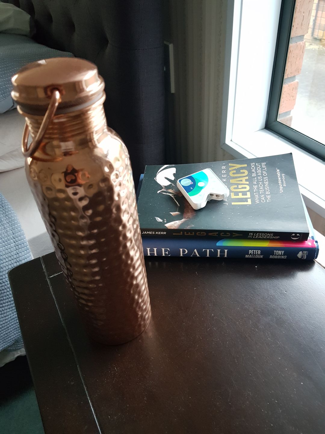 Customer photo review of Copper Water Bottle