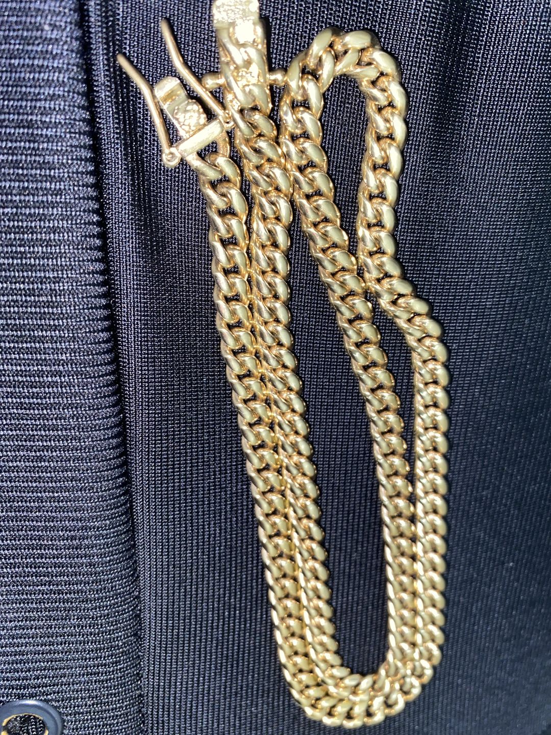 Customer photo review of 6mm 14K Gold IP Premium Miami Cuban Chain