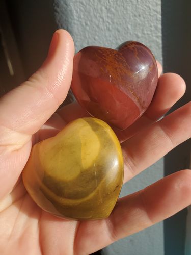 Customer photo review of Mookaite Jasper Heart