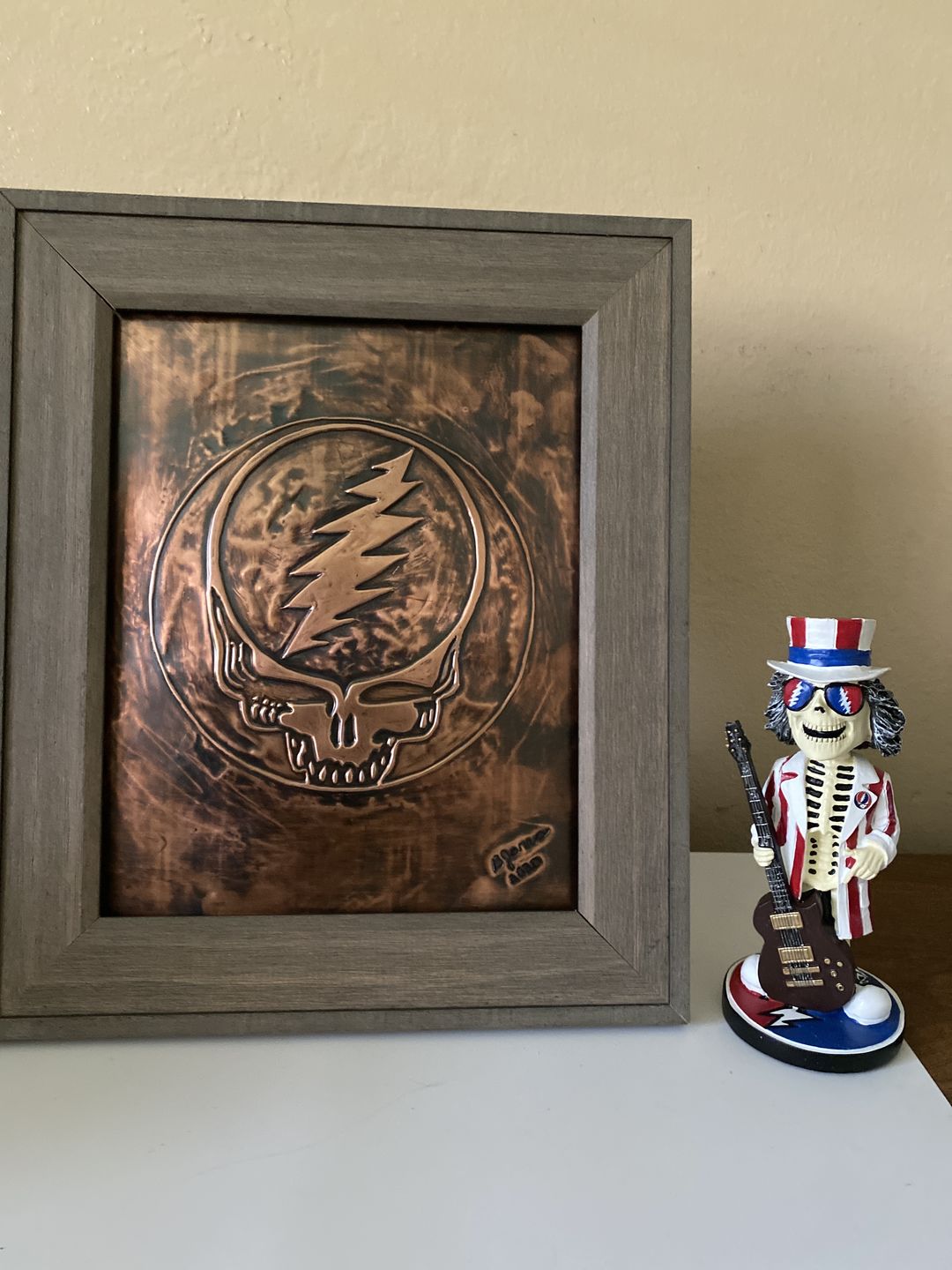 Customer photo review of Grateful Dead Metal Finish Steal Your Face Bumper Sticker