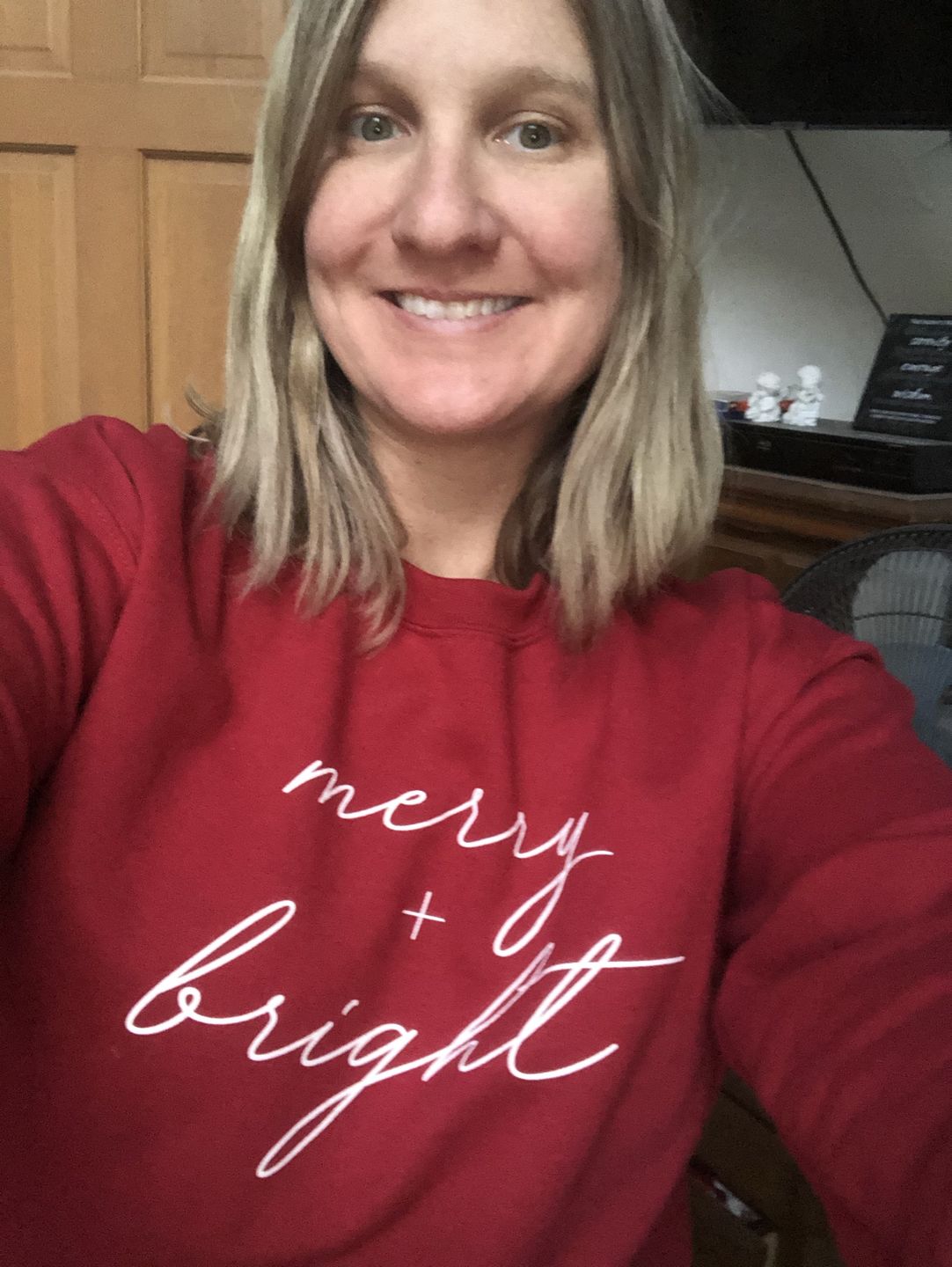 Customer photo review of Merry And Bright White Script
