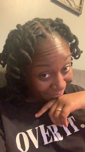 Customer photo review of Flaxseed Styling Mousse | 7 oz