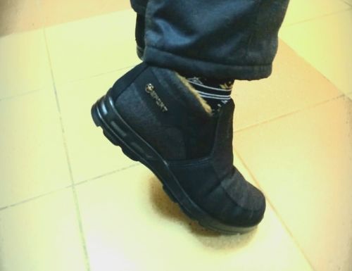 Customer photo review of Men Winter Cotton Shoes For Men Big Size 48 Comfort Warm Boots