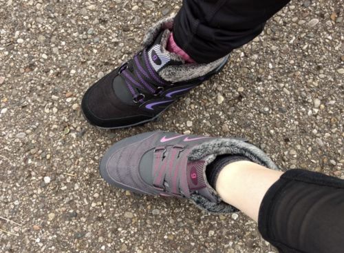 Customer photo review of Comfy Warm Ankle Snow Boots For Women