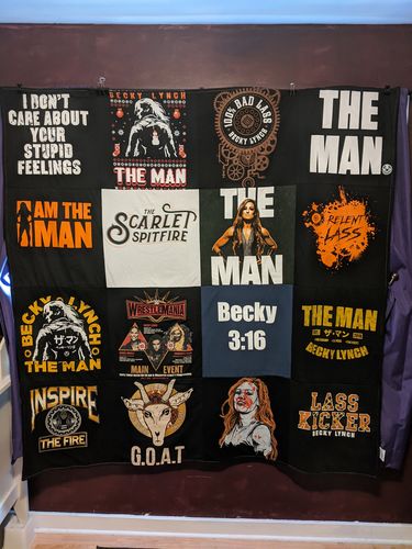 Customer photo review of Classic T-Shirt Blanket