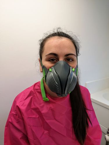 Customer photo review of Stealth P3 Dust & Particle Protective Respirator Face Mask