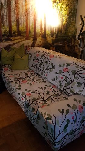 Customer photo review of Rosa Blume - Sofabezüge für klassische und Ecksofas - Das Haus der Überzüge