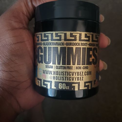 Customer photo review of Organic Sea Moss Gummies - Natural Sea Moss and Bladderwrack with Burdock  & Konjac root powder Gummy - 60 Gummies