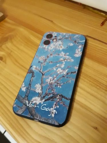 Customer photo review of Van gogh embossed iPhone cases