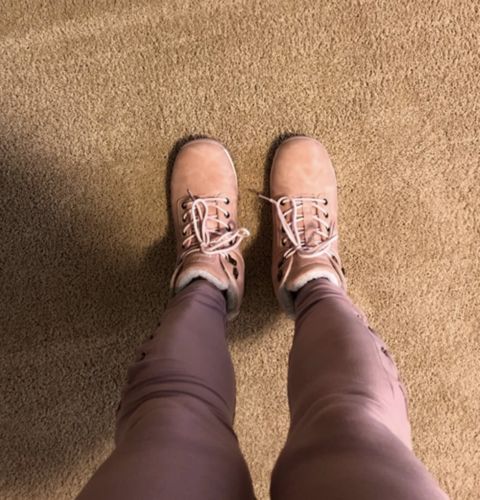 Customer photo review of Snow Hiking Boots, Warm Winter Shoes