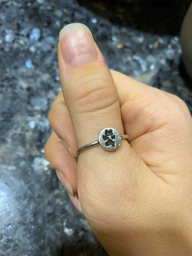 Customer photo review of Custom Paw Ring