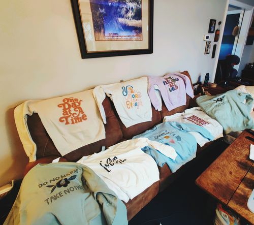 Customer photo review of Do No Harm, Take No Shit -- Sweatshirt