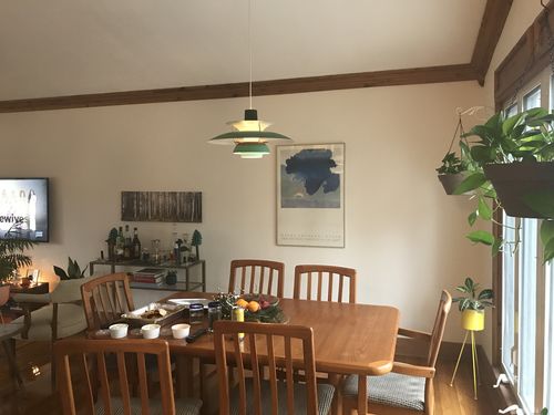 Customer photo review of Mid-Century Modern Lampshade Pendant Light