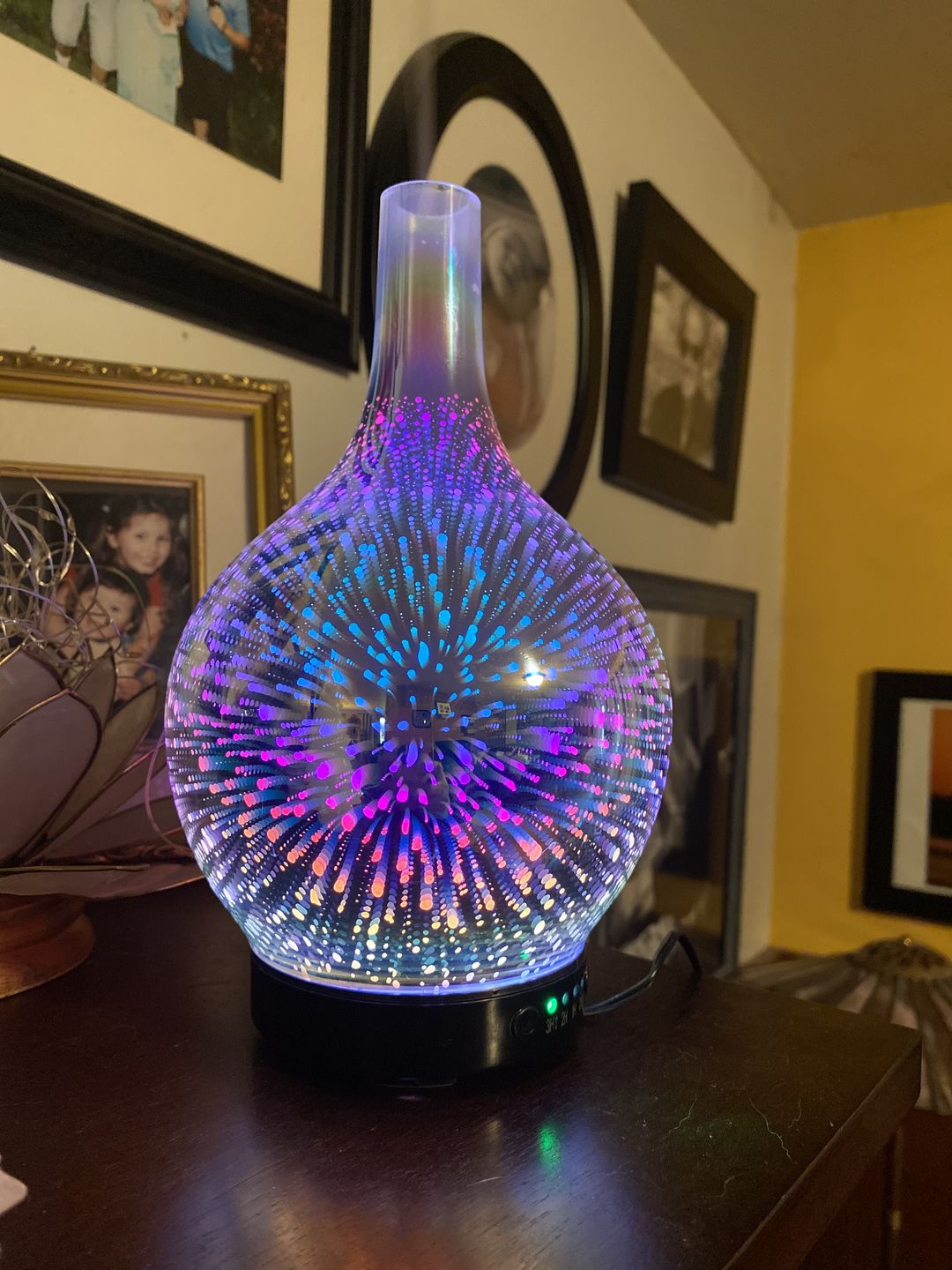 Customer photo review of Oil Aroma Diffuser 3D Glass