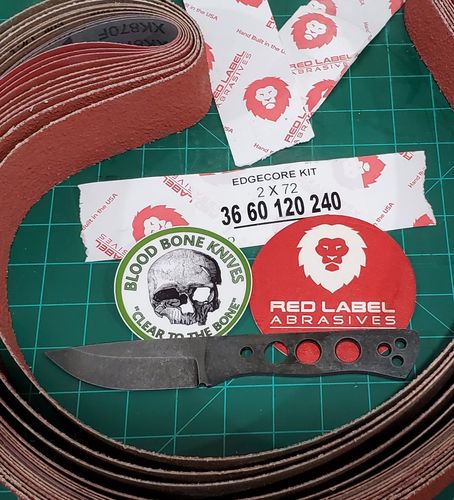 Customer photo review of 2 x 72 Inch EdgeCore Premium Ceramic Grinding Belts