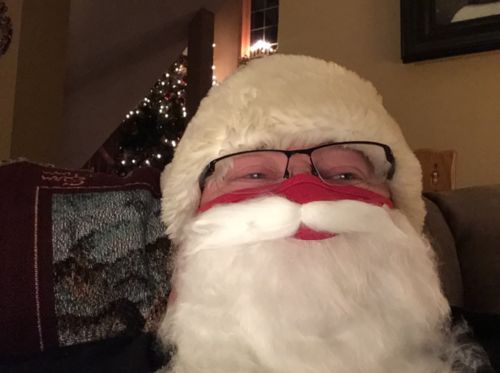 Customer photo review of Hero Plug™ - Santa Claus Face Mask