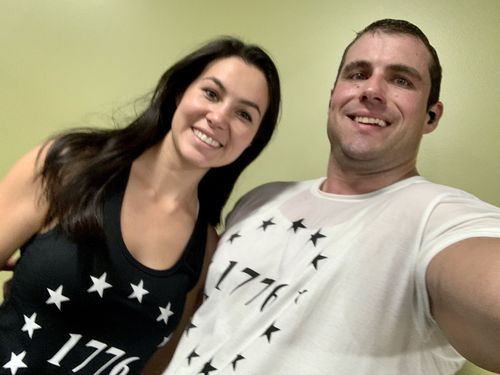 Customer photo review of Deal of the Day - White 1776 Stars Short Sleeve (Unisex)