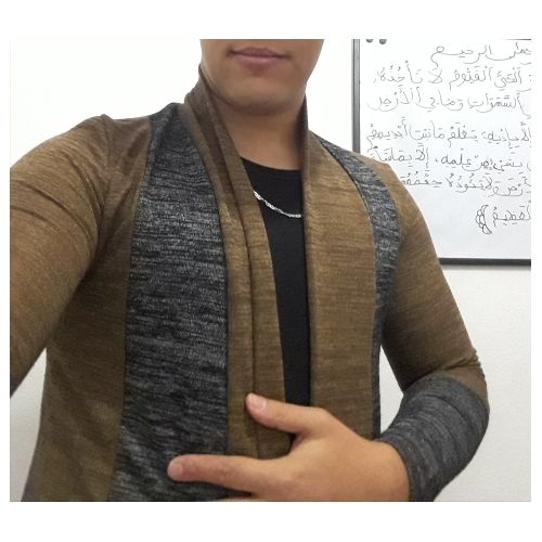 Customer photo review of Patchwork Color Block Cardigan