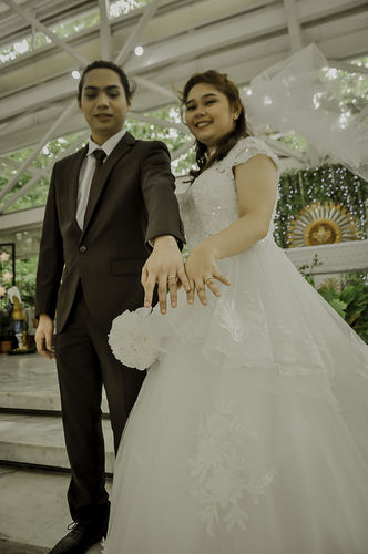 Customer photo review of Sant' Andrea Wedding Rings