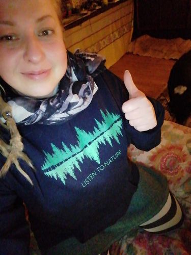 Customer photo review of LISTEN TO NATURE - Bio Unisex Hoodie (BASIC)