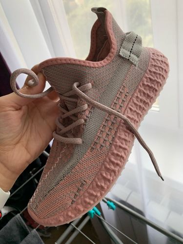 Customer photo review of Net Surface Breathable Lace-Up Sneakers