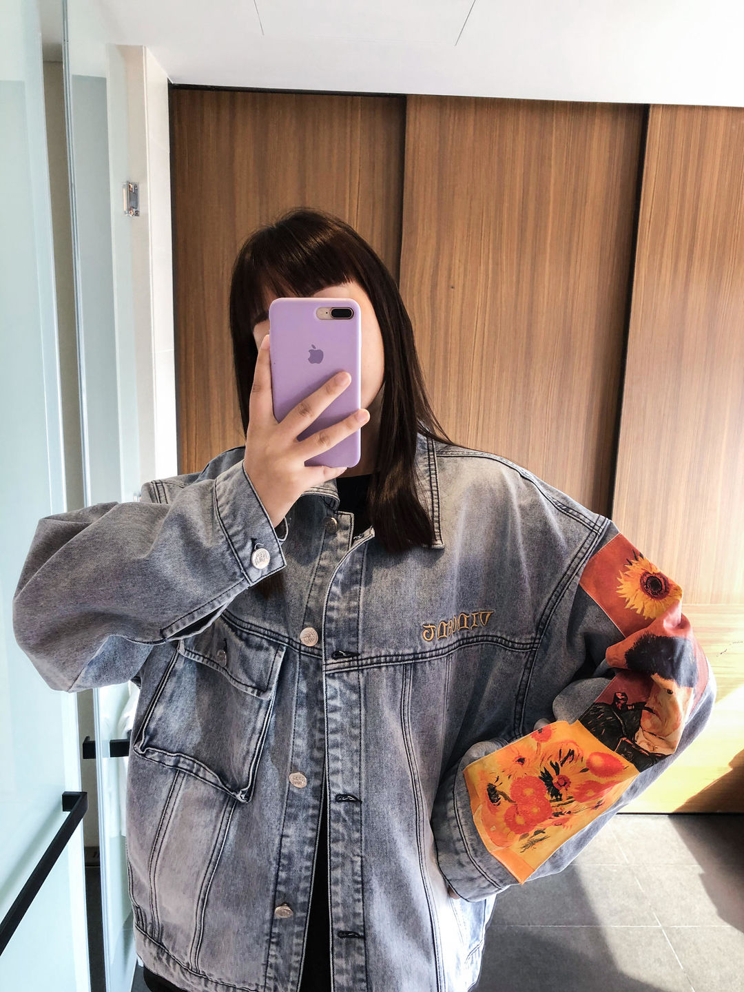 Customer photo review of Van Gogh Denim Jacket