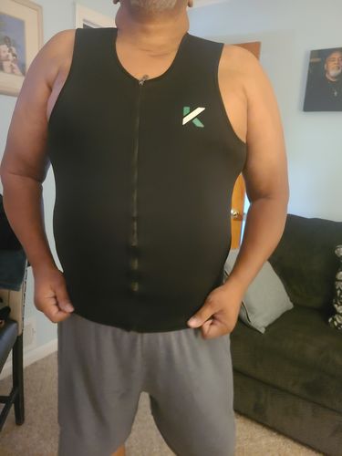 Customer photo review of Men's Zipper Neoprene Sauna Vest